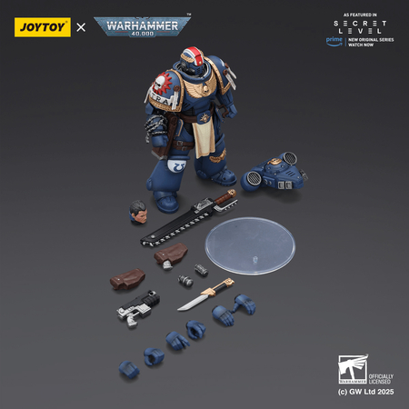 Warhammer 40K Ultramarines Titus avec les Lauriers de la Victoire Figurine JoyToy JT02779